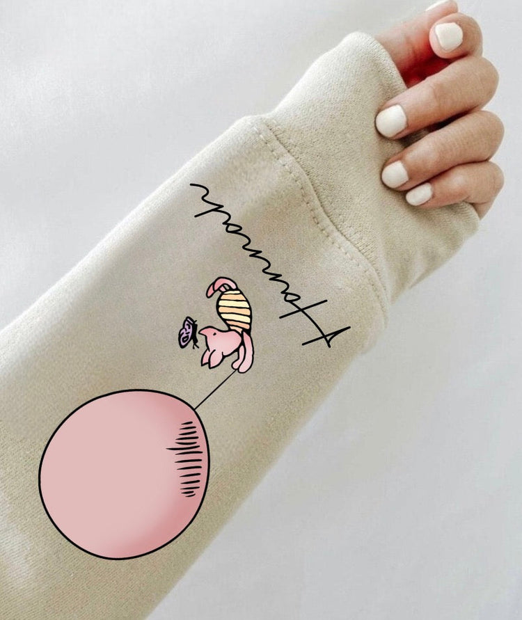Custom Mama Bear Sweatshirt with children’s name on sleeve Hippo Boutique