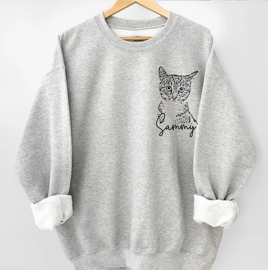 Dog Portrait Sweatshirt Hippo Boutique