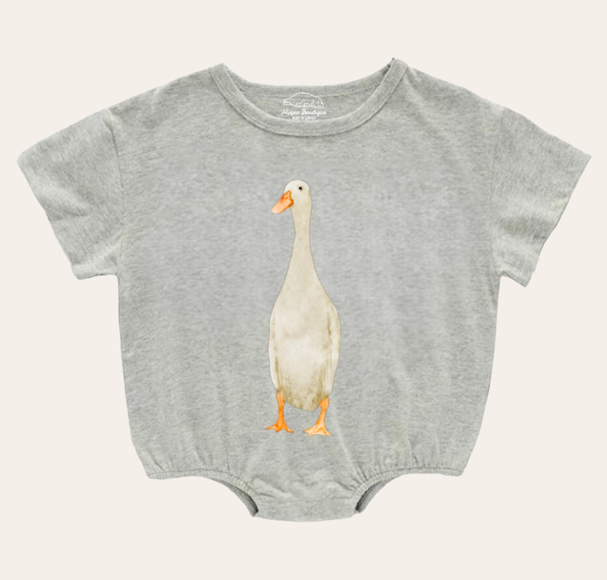 Goose Baby t-shirt Bubble Romper Hippo Boutique
