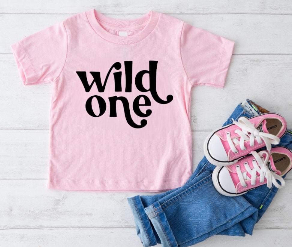 Wild One Baby & Toddler tshirt Hippo Boutique