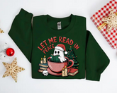 Let me read in peace Ghost Christmas Sweatshirts Hippo Boutique
