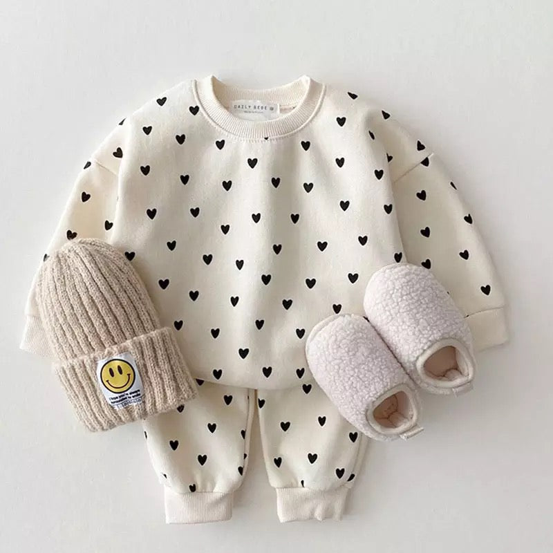 Hearts Sweatsuit Hippo Boutique