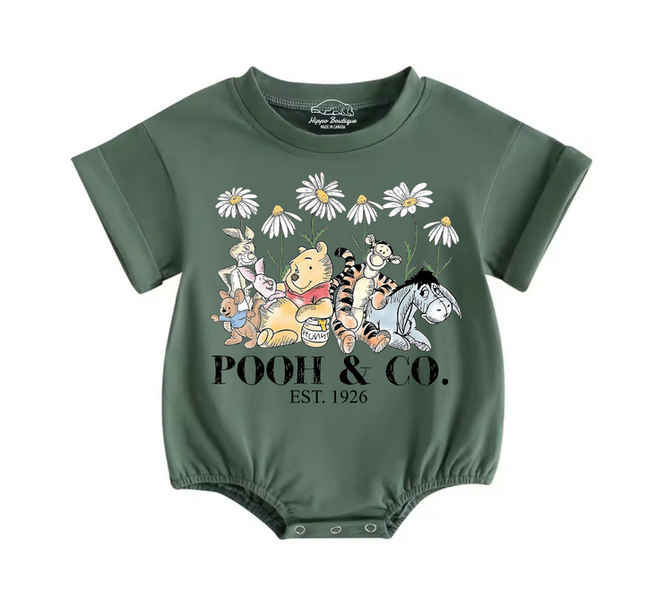 Pooh Baby & toddler Boy t-shirt bubble Romper Hippo Boutique