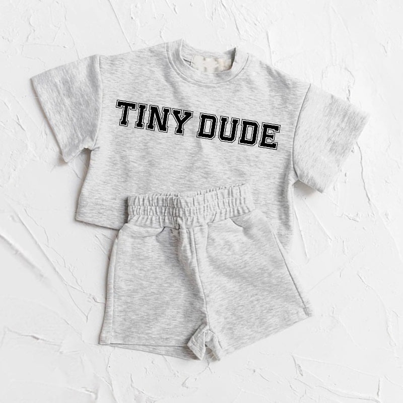 Tiny Dude Baby Boy T-Shirt & Shorts Set Hippo Boutique