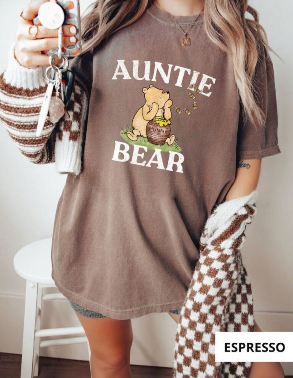 Auntie Bear Pooh Women’s T-Shirt Hippo Boutique