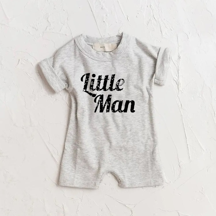 Lil Man baby boy romper bodysuit Hippo Boutique