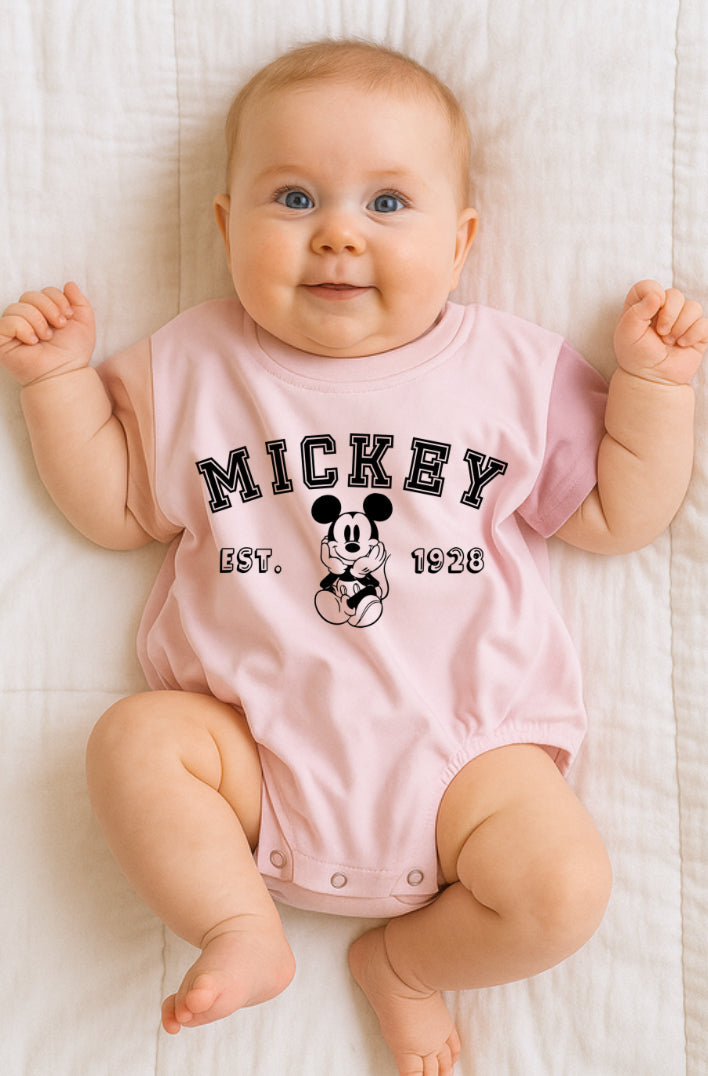 Goose baby Color Block T-Shirt Bubble Romper Hippo Boutique