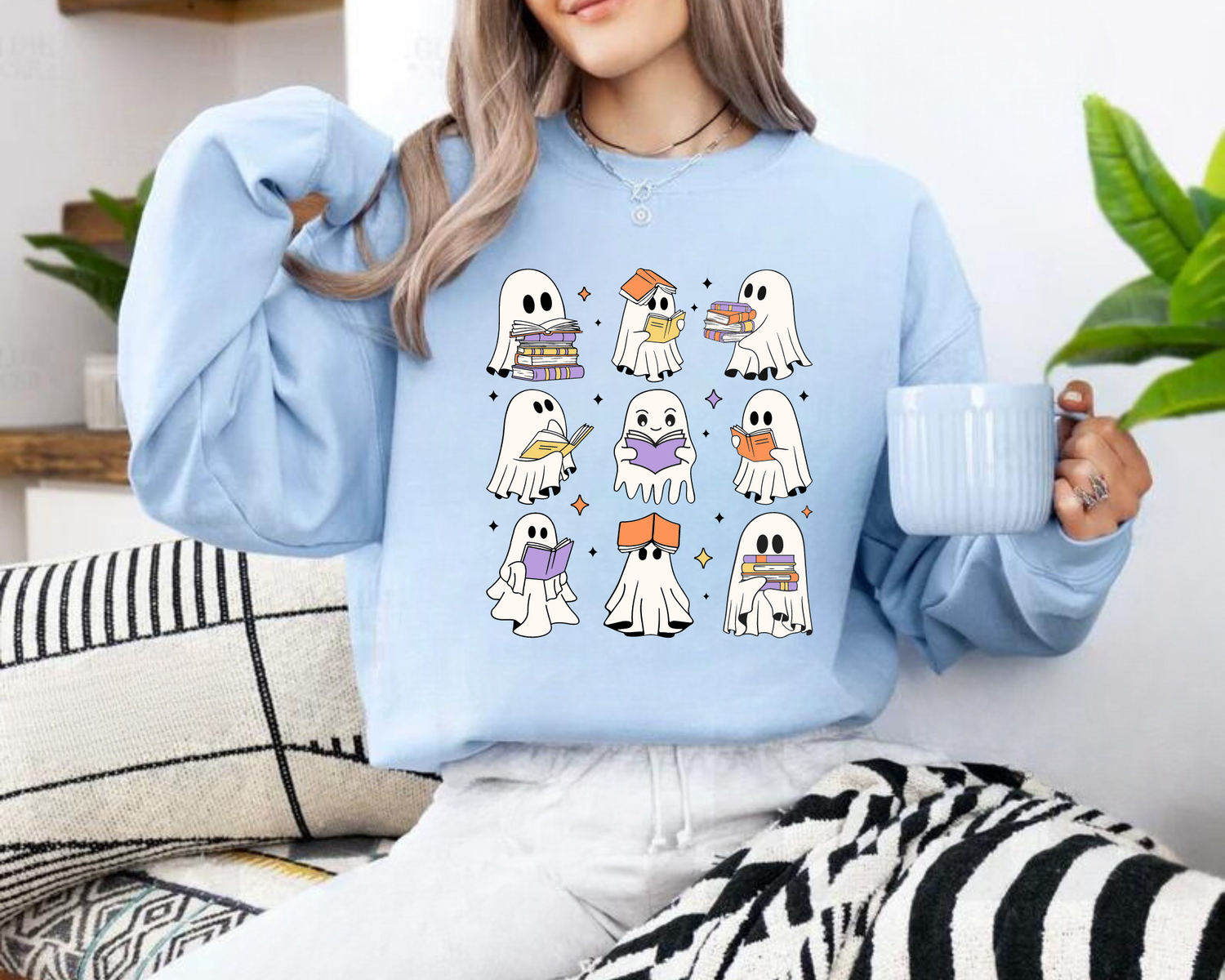 Read More Books Ghosts Reading Sweatshirts Hippo Boutique