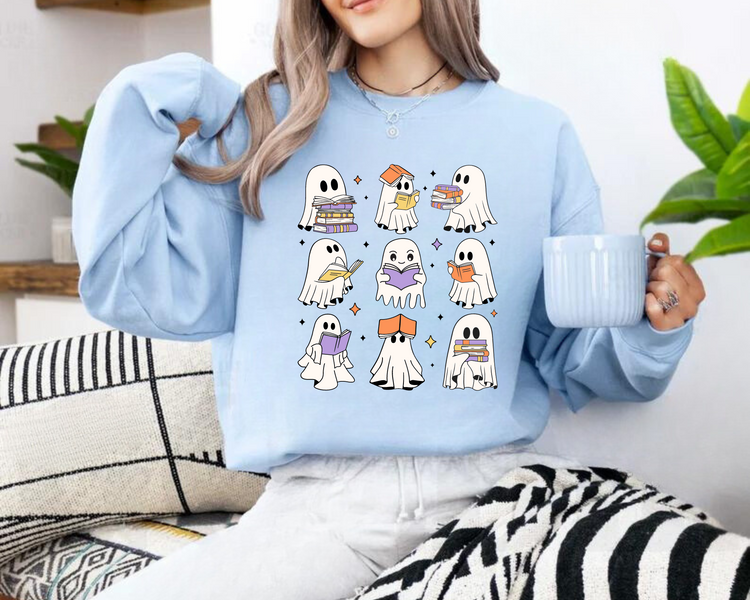 Read More Books Ghosts Reading Sweatshirts Hippo Boutique