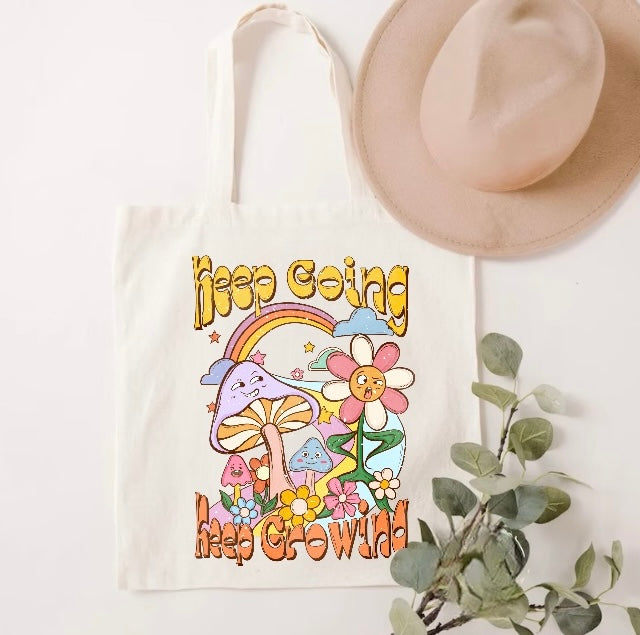 Keep Growing Tote Bag Hippo Boutique