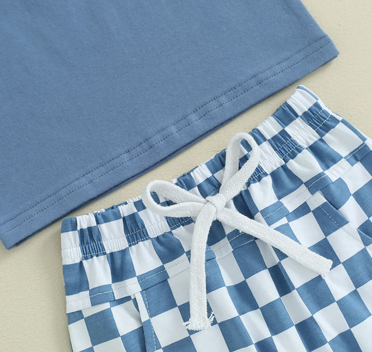 Mama’s Boy Tank & -Checkered Shorts Baby & toddler outfit Hippo Boutique