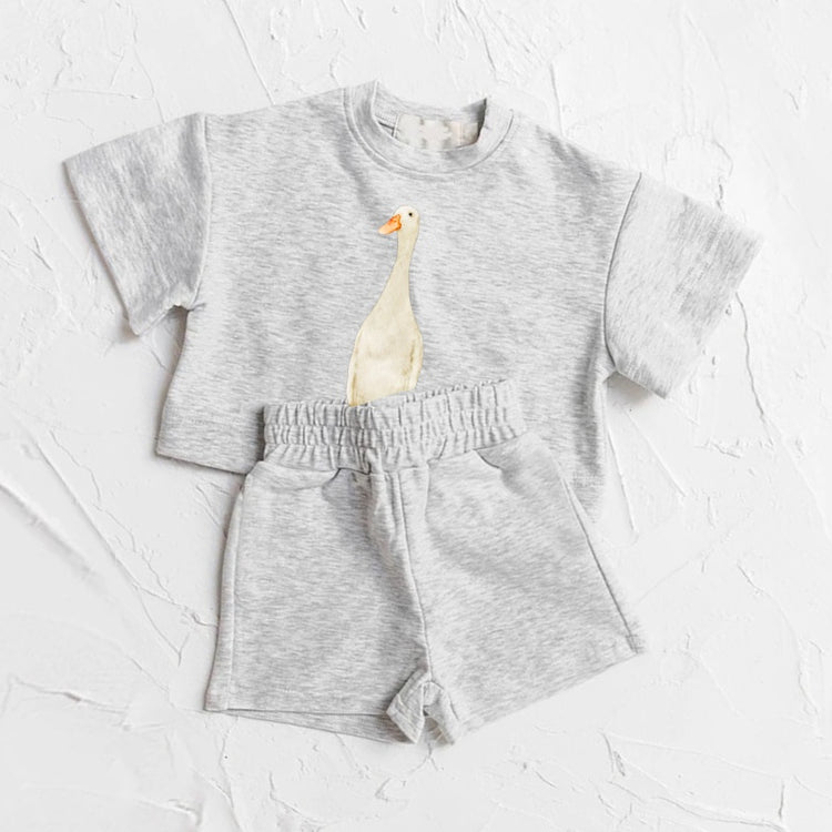 Goose T-Shirt & Shorts Set Hippo Boutique