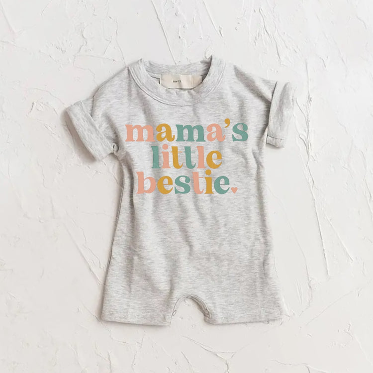 Mama’s Little Bestie romper bodysuit Hippo Boutique