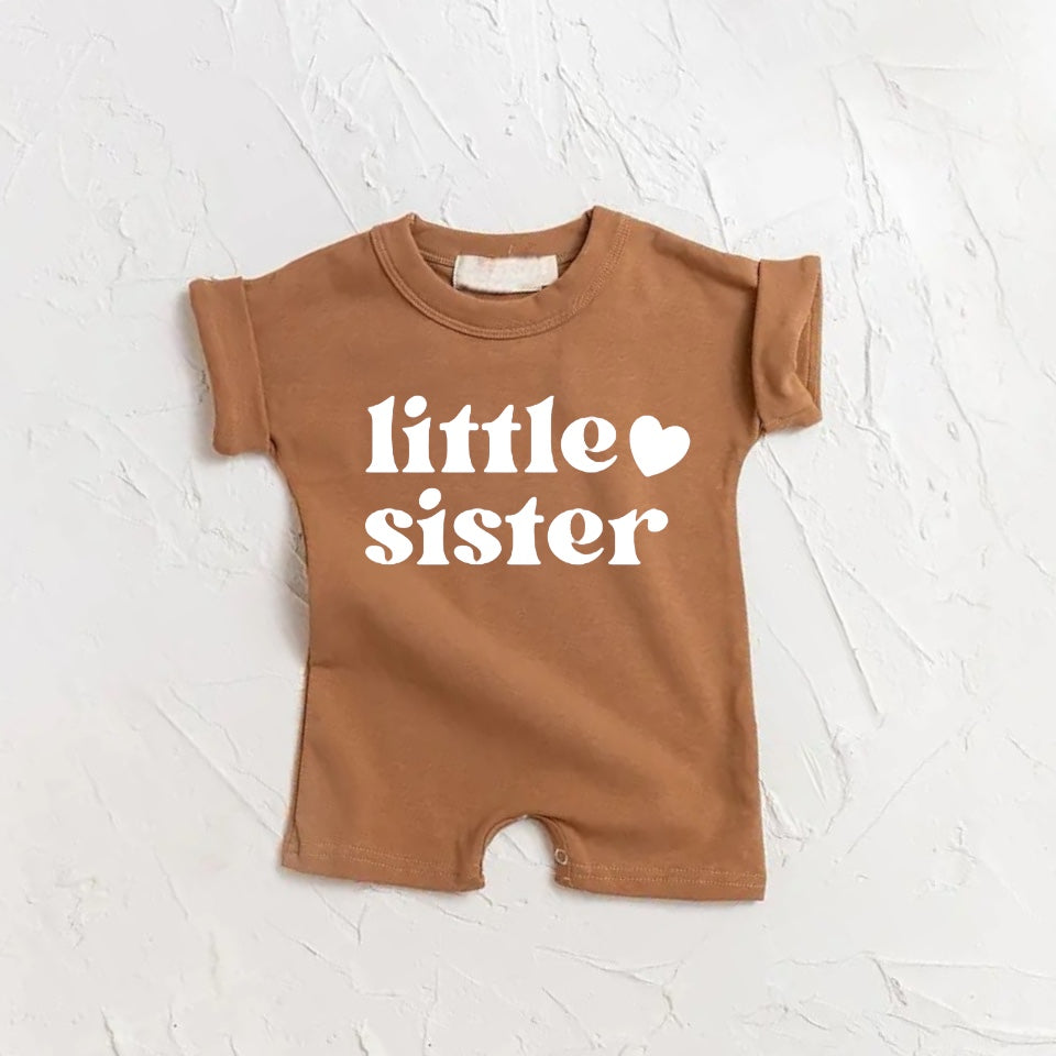 Little sister baby girl bodysuit romper Canadian baby clothes