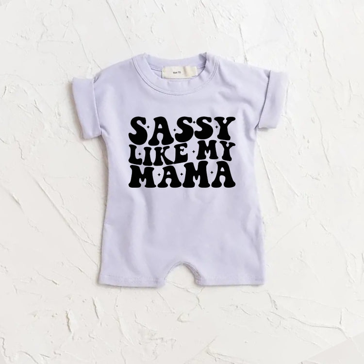 Sassy Like my Mama baby Girl romper bodysuit Hippo Boutique