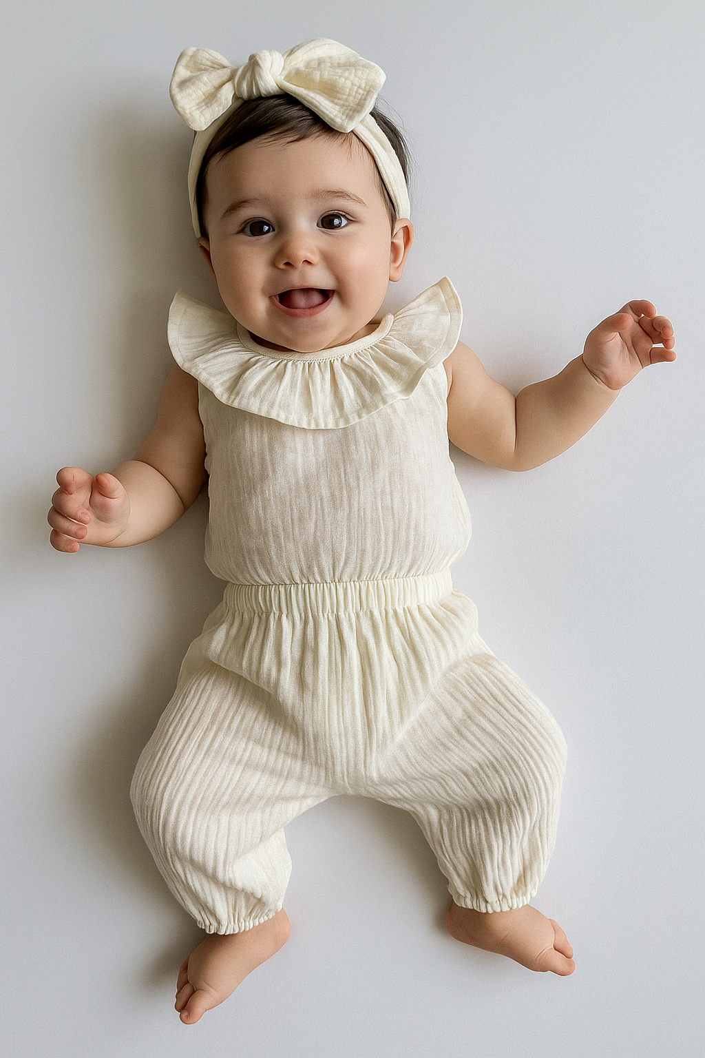Organic Cotton Baby & Toddler Pants – Neutral Loose Fit Hippo Boutique