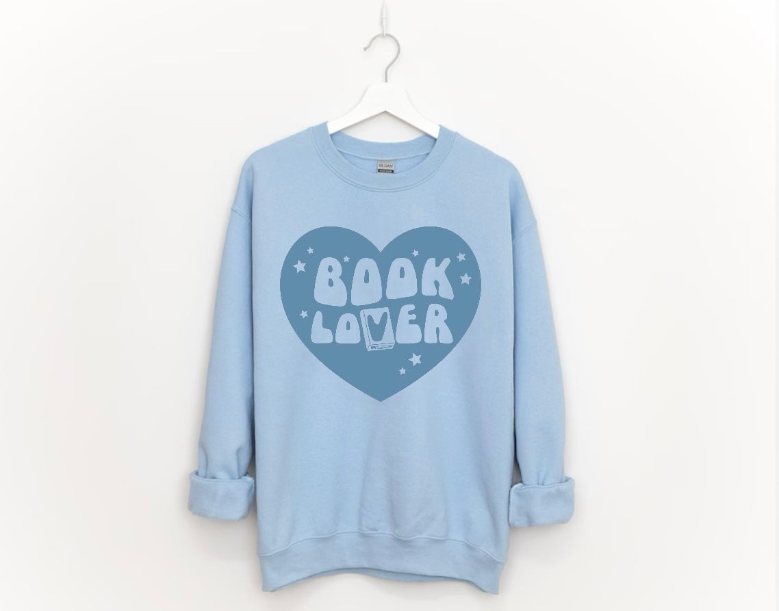 Book Lover Sweatshirt Hippo Boutique