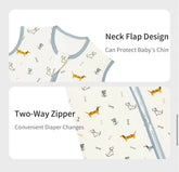 Newborn Baby 100% Organic Cotton Sleep sac - 1 Tog Hippo Boutique