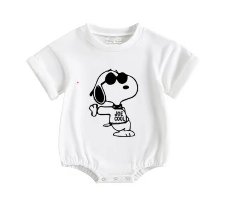 Dog Baby t-shirt bubble Romper Hippo Boutique