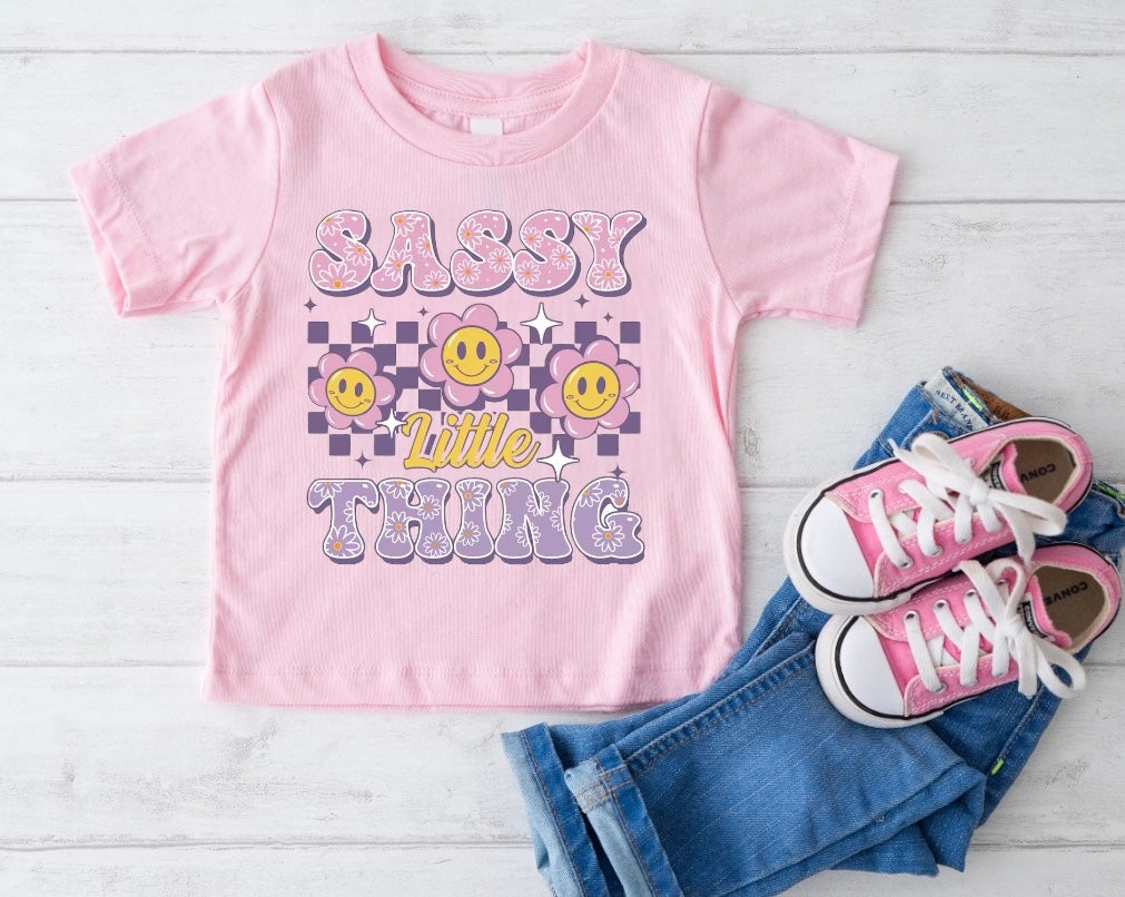 Sassy Little Thing Baby & Toddler tshirt Hippo Boutique