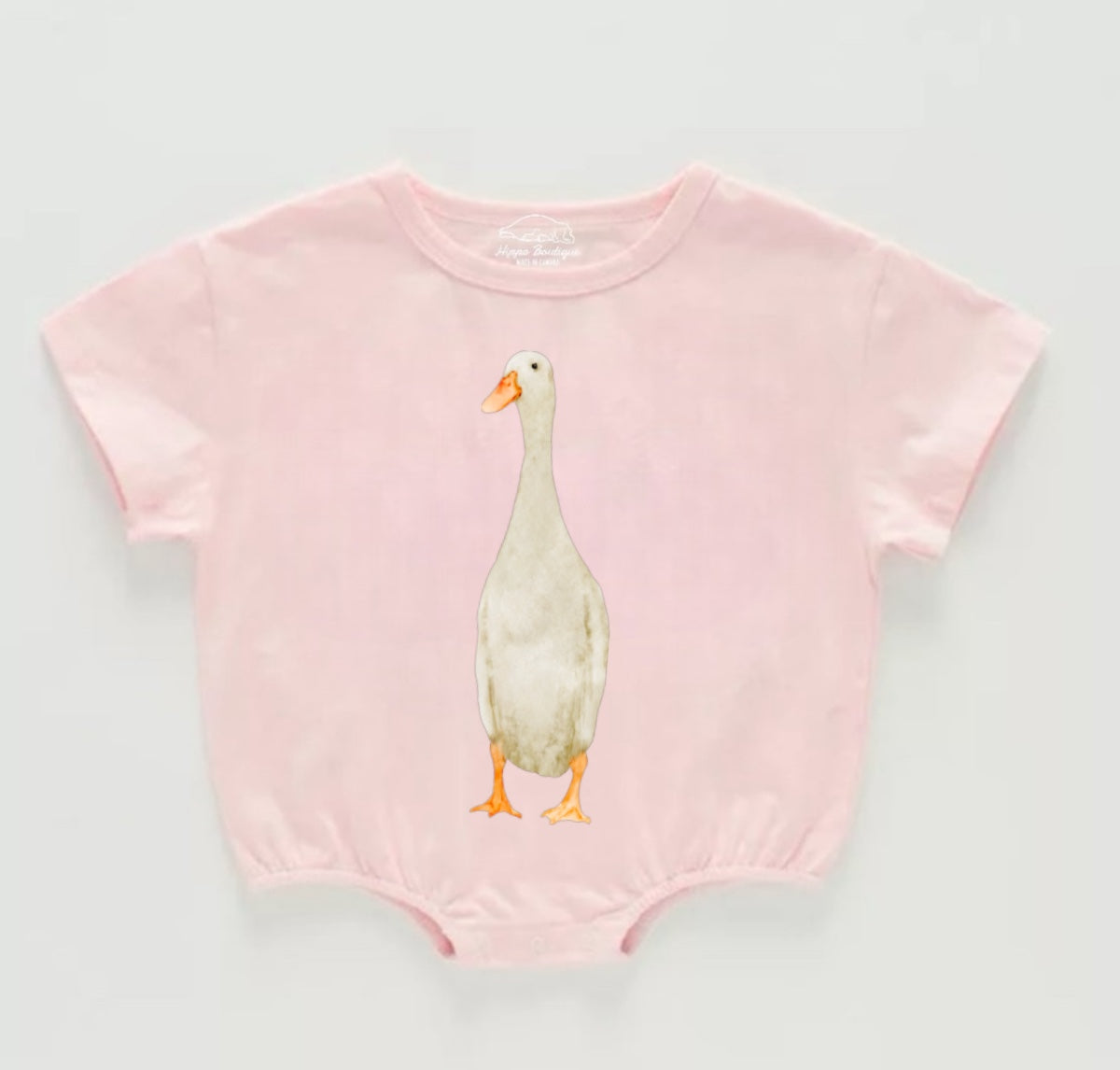 Goose Baby t-shirt Bubble Romper Hippo Boutique
