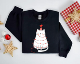 Cat Christmas Sweatshirts Hippo Boutique