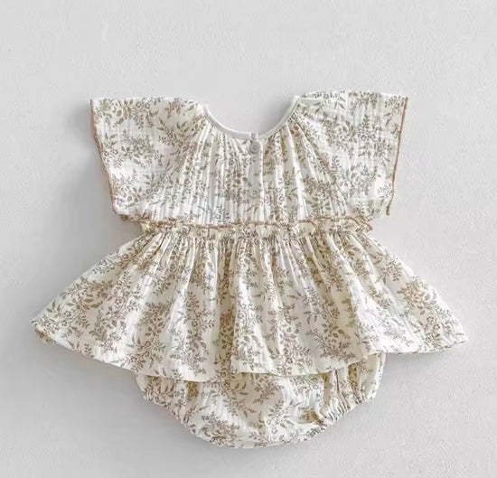 Newborn Floral Romper Dress Hippo Boutique