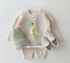 0-3Y Spring Baby Clothes Set Casual Infant Boys Hoodie and Pants 2Pcs Suit Toddle Girls Loose Pullover Outfit Sports Clothing Dino outfit