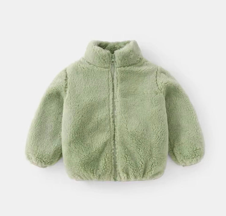 Fleece Baby Zip Up Jacket Hippo Boutique