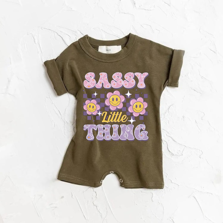 Sassy Thing baby romper bodysuit Hippo Boutique
