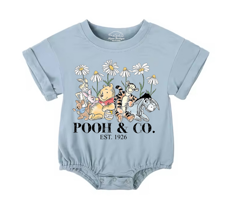 Pooh Baby & toddler Boy t-shirt bubble Romper Hippo Boutique