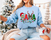 Custom Christmas Mama Sweatshirt with children’s name on sleeve Hippo Boutique