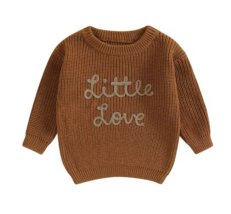 Baby & Kids Embroidered Little Love knit Sweaters Hippo Boutique