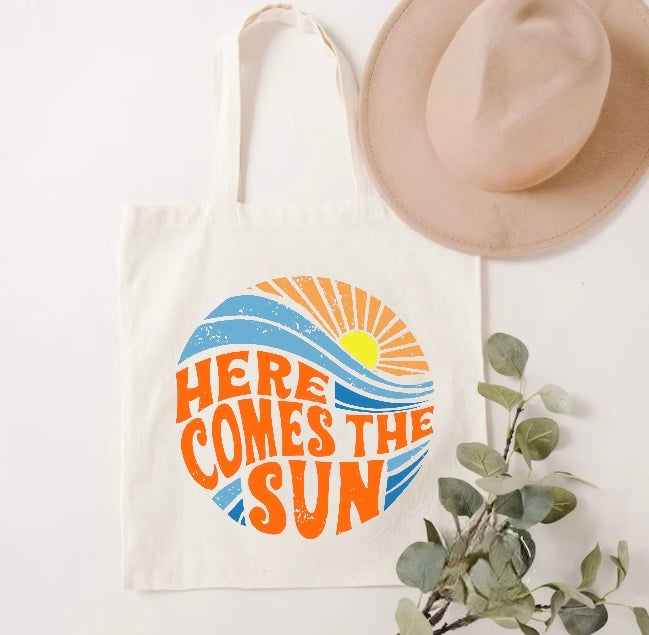 Here Comes The Sun Tote Bag Hippo Boutique