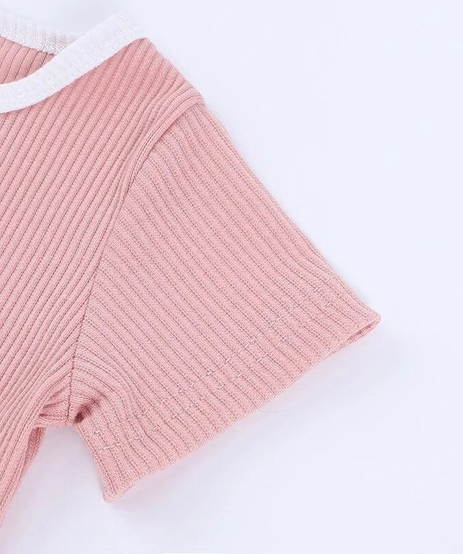 Baby & toddler waffle cotton outfit Hippo Boutique