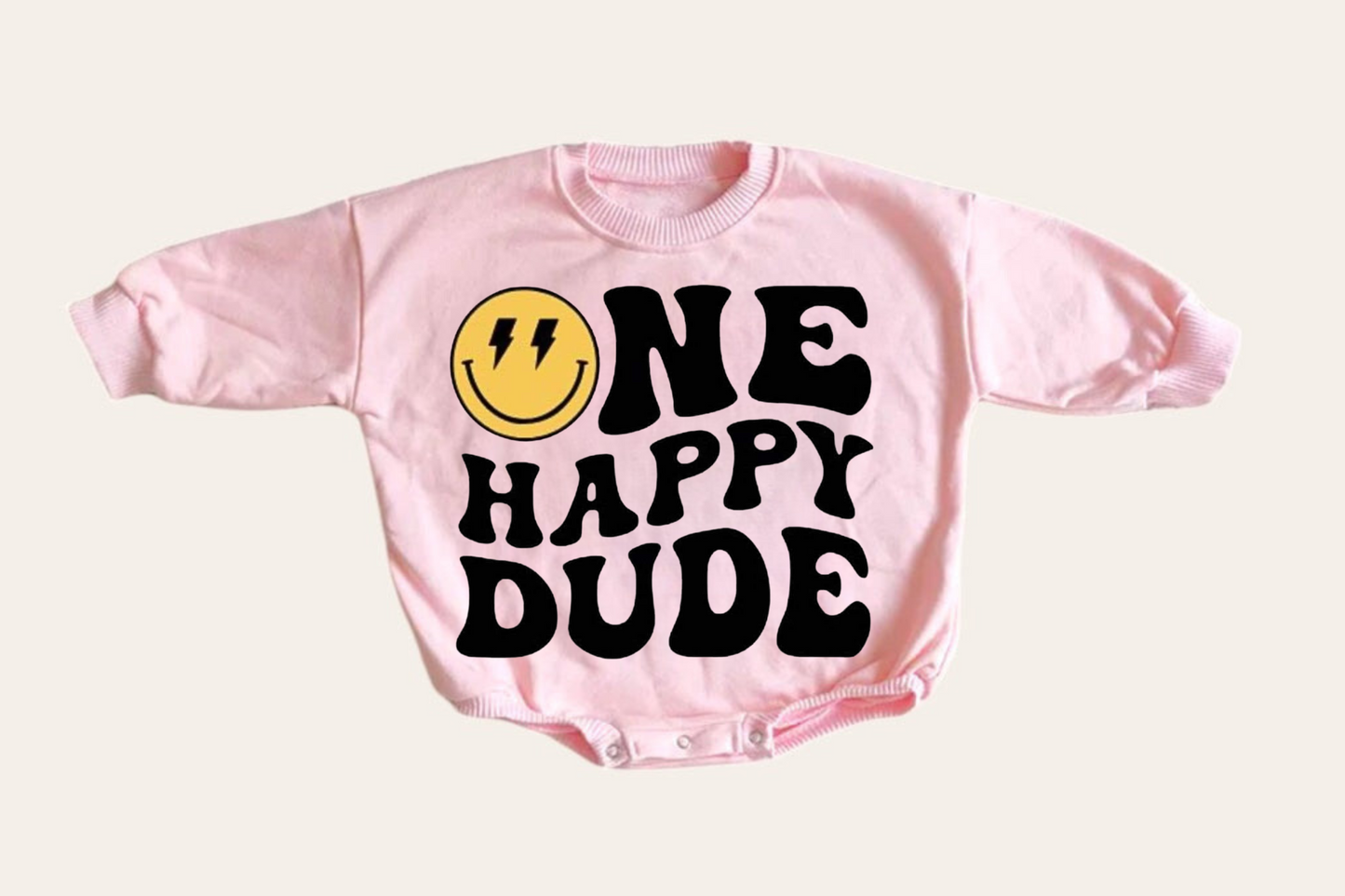 Smile Boy Mom One happy dude Mama & Mini matching Baby Sweatshirt Romper bodysuit & Crewneck Hippo Boutique