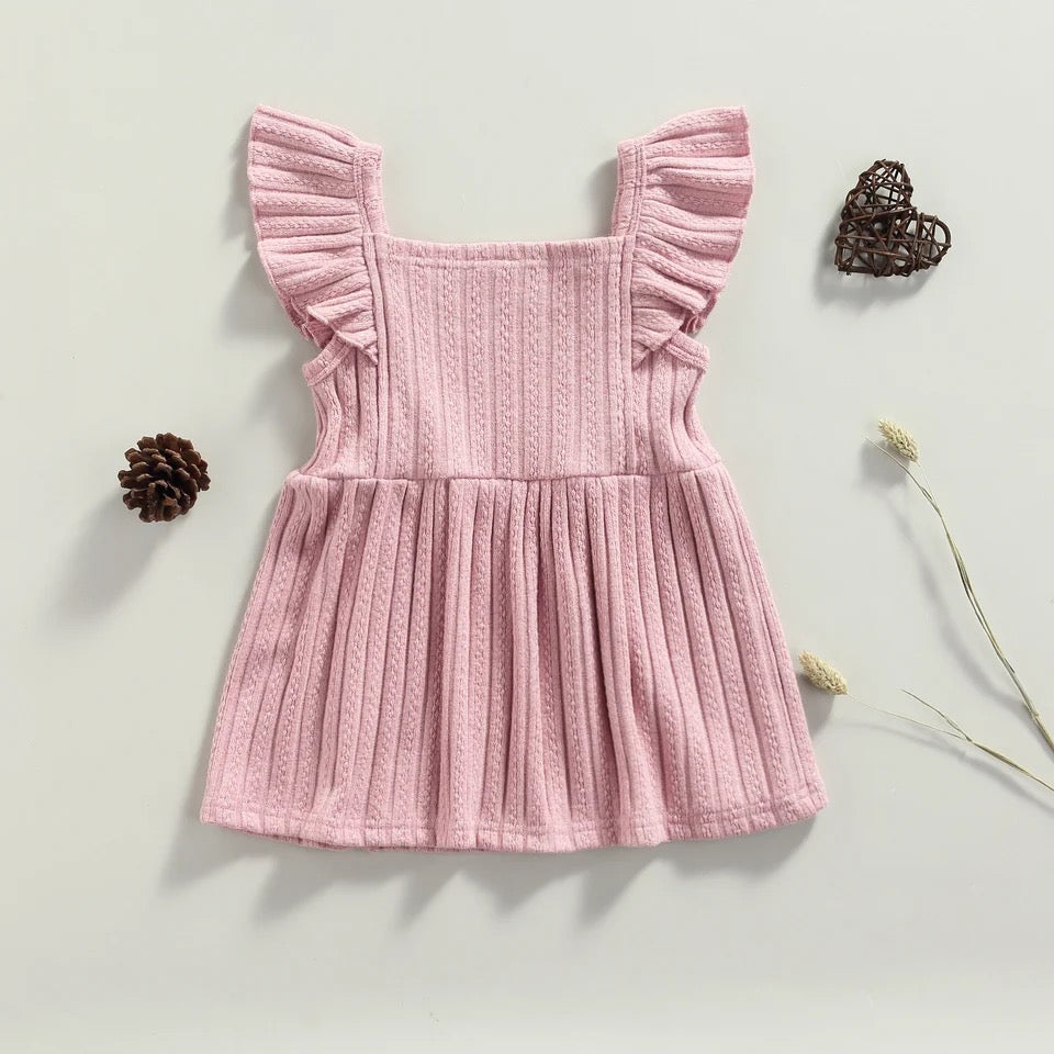 Knitted Sleeveless Baby Dress Hippo Boutique