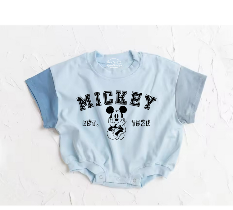 Goose baby Color Block T-Shirt Bubble Romper Hippo Boutique