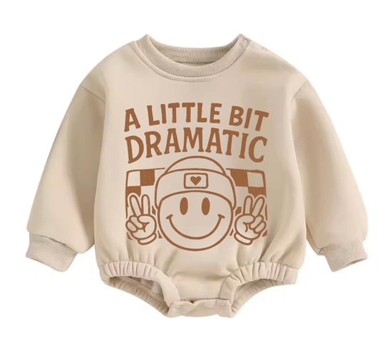 Soft warm fleece oversized Romper - A Little Bit Dramatic Hippo Boutique