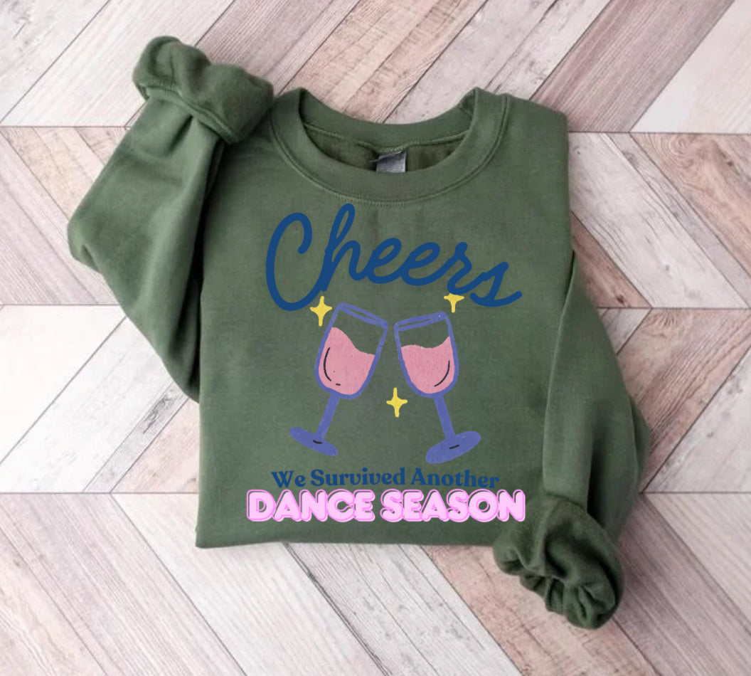 Women’s Crewneck Sweatshirts - Cheers we survived another Dance Season Hippo Boutique