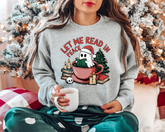 Let me read in peace Ghost Christmas Sweatshirts Hippo Boutique