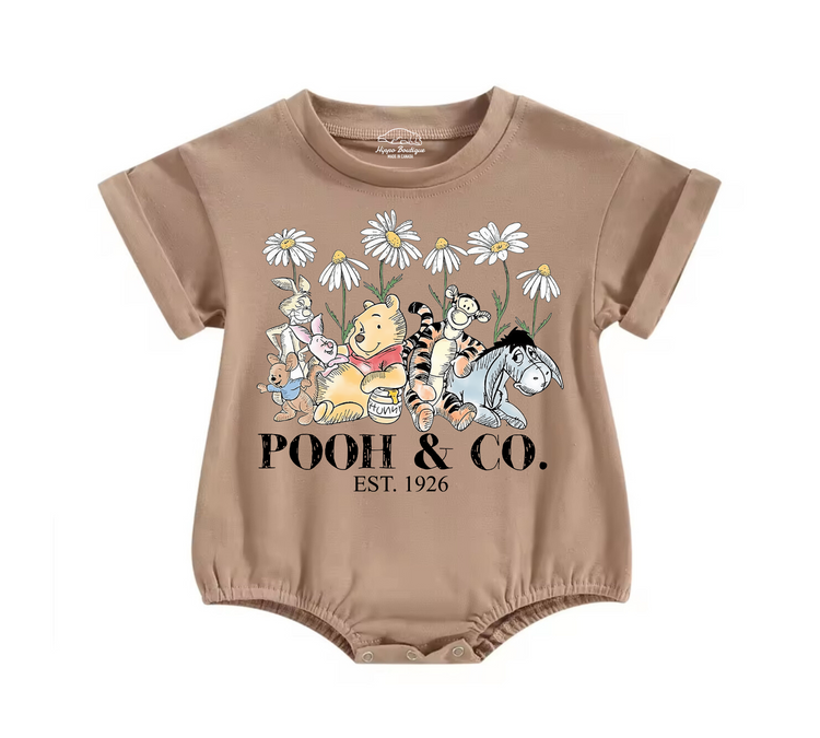 Pooh Baby & toddler Boy t-shirt bubble Romper Hippo Boutique