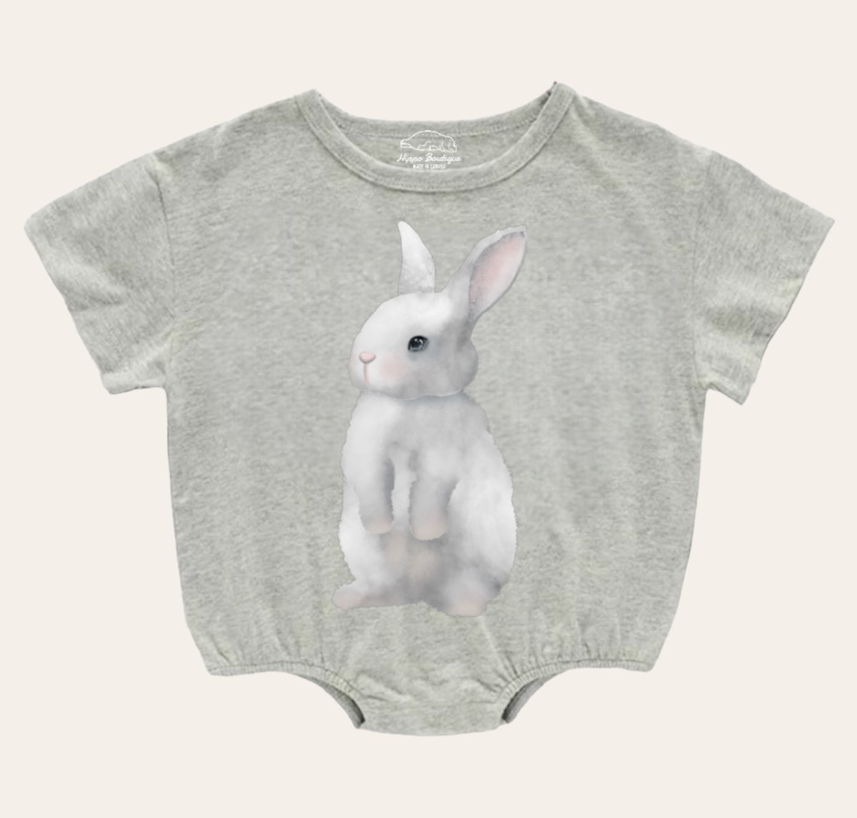Bunny Baby t-shirt Bubble Romper Hippo Boutique