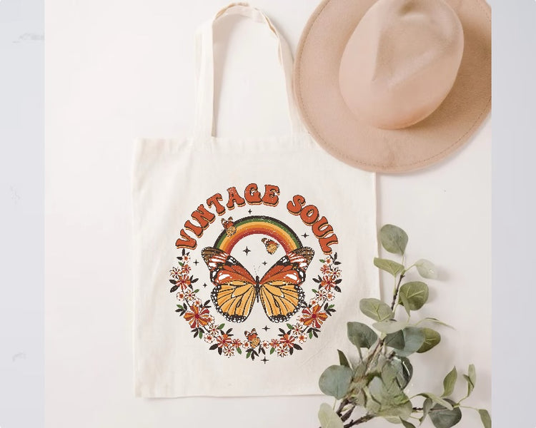 Vintage Soul Tote Bag Hippo Boutique