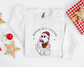 Dead Inside but its christmas crewneck Sweatshirts Hippo Boutique