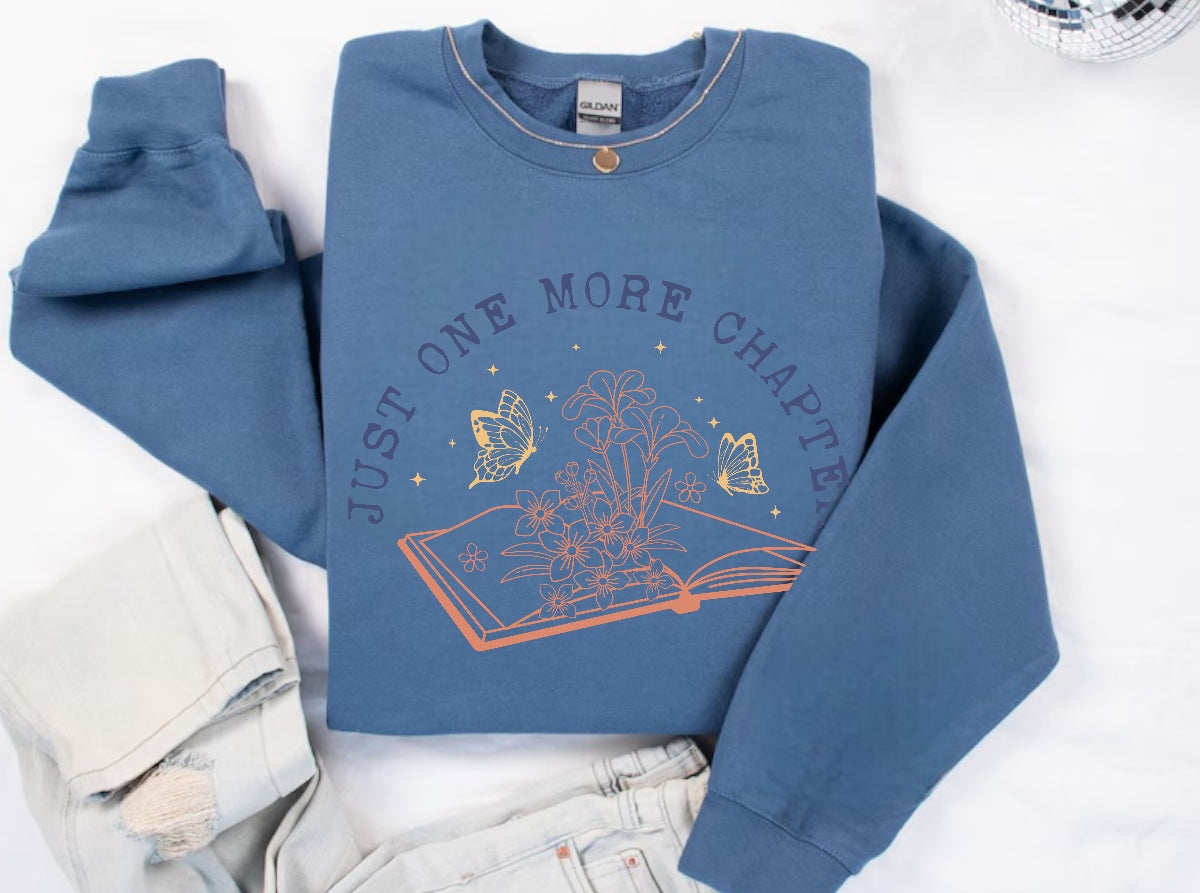 Just One More Chapter Sweatshirt Hippo Boutique