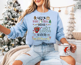 Lets bake stuff Christmas crewneck Sweatshirts Hippo Boutique