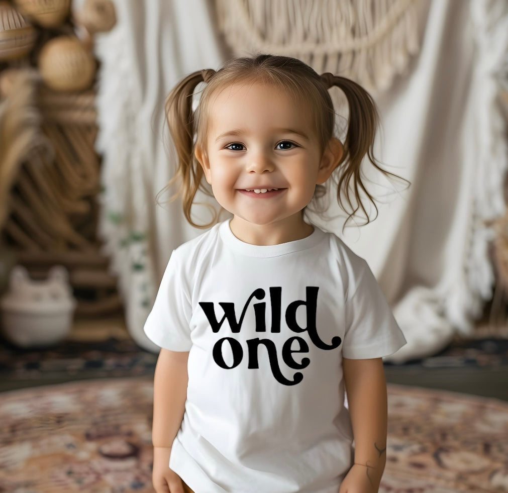 Wild One Baby & Toddler tshirt Hippo Boutique