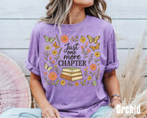 Bookish One More Chapter Floral Women’s T-Shirt Hippo Boutique