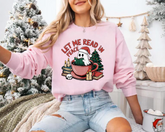 Let me read in peace Ghost Christmas Sweatshirts Hippo Boutique